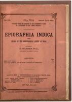 Epigraphia Indica and Record of the Archaeological Survey of India