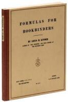 Formulas for Bookbinders