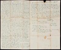 Autograph letter, signed giving a first-hand account of Christiana "Slave Riot"