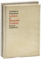 Curious and Facetious Letters of Benjamin Franklin Hitherto Unpublished