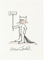 Two original signed drawings of Max from Where the Wild Things Are