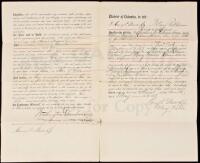 1887 Deed document, signed by James Monroe Trotter - a patriarch of the Boston "Black Elite"