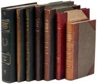 Seven volumes of New York history, finely bound by John Grabau
