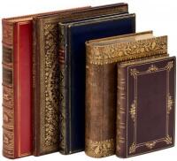 Five finely bound books in full calf bindings