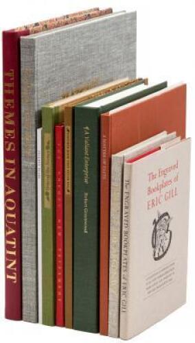 Ten volumes of fine press books by the Book Club of California
