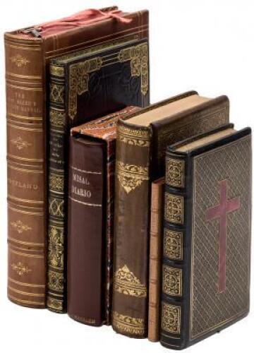 Six finely bound volumes