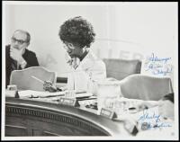 Inscribed photograph of Shirley Chisholm, first black woman member of Congress