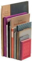 Shelf of miscellaneous fine press books