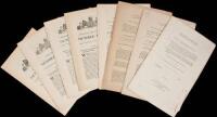 Separate printings of nine bills, acts, etc. relative to Van Diemen's land and New South Wales