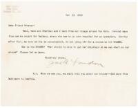 Letter from Jack London to Miss Teresa M. Browne
