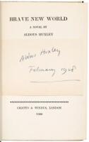 Brave New World and A Signed Letter by Aldous Huxley