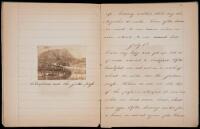 Journal of the Voyage made by the boys of Bellerive in July, 1868 - hand-written journal with original mounted photographs of travels through Europe