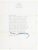 Typed Letter Signed by Ray Bradbury, to a Miss Wesley, responding to a request for employment or involvement with Bradbury's Pandemonium Theatre Company