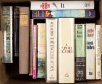 Shelf of modern literature, including D. H. Lawrence