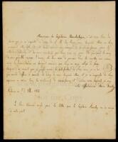 Letter from the wife of King Louis-Philippe from 1813