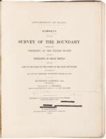 Reports Upon the Survey of the Boundary Between the Territory of the United States and the Possessions of Great Britain from the Lake of the Woods to the Summit of the Rocky Mountains