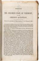 Bound volume of 48 printed speeches on the Oregon Question