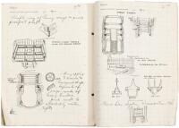 Manuscript notebook: "Mining I - Notes. Dec. 1903. Course Given by Prof. Christy. Reuben L. Goldberg, U.C. '04"