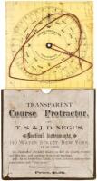 Transparent Course Progractor, by T.S. & J. D. Negus, Nautical Instruments...