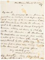 Important legal letter of the famed Amistad slave trials