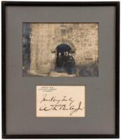 Signed card, Executive Chamber, State of Ohio and photograph 1901