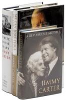 Three works by President Jimmy Carter, each signed