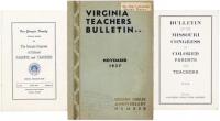 1937-56 memorabilia of Black teachers and PTA groups of the segregation era in Virginia, Missouri and Georgia