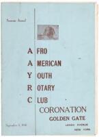 Afro-American &ldquo;Rotary Club&rdquo; sponsors Harlem beauty contest; only known copy