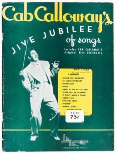 1942 Cab Calloway Jive Jubilee of Songs and Jive Dictionary