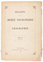 Bulletin de la Societe Neuchateloise de Geographie. Tome XIV, 1902-1903