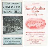Rare travel brochures for Santa Catalina from 1900-15