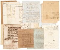 Large group of manuscript documents from Havana, Cuba in the 1830s