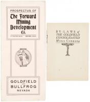 Prospectus and By-Laws for two Goldfield, Nevada mining companies