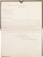 Eight volumes from the Writings of John Burroughs - with Typed Letter, signed, and several manuscript leaves