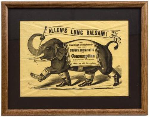 Advertising Broadside for Allen's Lung Balsam