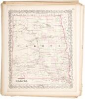 Approx. 100 or more hand-colored lithographed maps from the Colton atlases