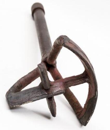 Vintage iron cattle branding iron