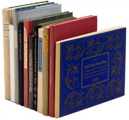 Eleven volumes of Americana from various fine presses
