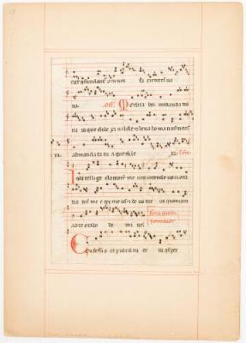 Antiphonal leaf on vellum