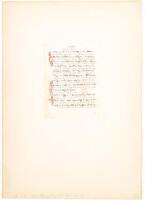 Manuscript Leaf in Greek