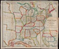 A New Map of the United States upon which are Delineated the Vast Works of Internal Communications, Routes across the Continent &c. Showing also Canada and the Island of Cuba