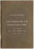 Outline of the History of the Women’s Pennsylvania Society for the Prevention of Cruelty to Animals