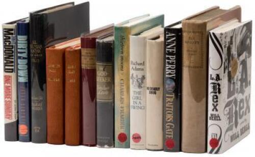 Thirteen volumes of Modern Literature, some signed or inscribed by their authors