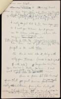 Autograph manuscript of a lecture by Kesey with a section devoted to psychedelic drugs