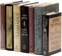 Seven novels by John Irving - all first editions