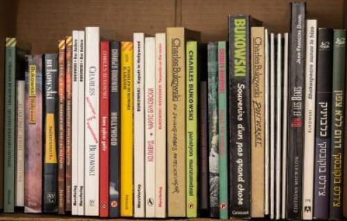 Thirty volumes of non-English language editions of works by or about Charles Bukowski