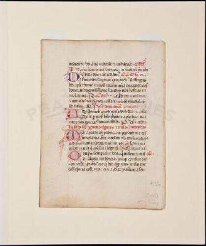 Illuminated manuscript leaf on vellum from a missal