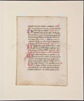 Illuminated manuscript leaf on vellum from a missal