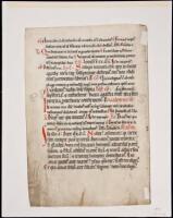 Manuscript leaf on vellum from a Cistercian Missal