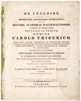 De Cycloide. Dissertatio inauguralis mathematica, quam rectore acedemiae magnificentissimo... pro magisterii dignitate rite impetranda, die XXVI Aprilis MDCCCXXIV...